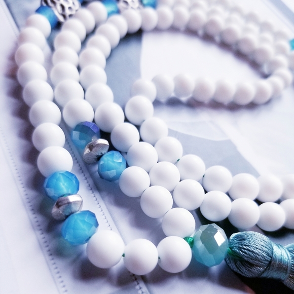 SOLD Mala Prayer Sincerity Tassel Mala Necklace πΏβ - Picture 2 of 5